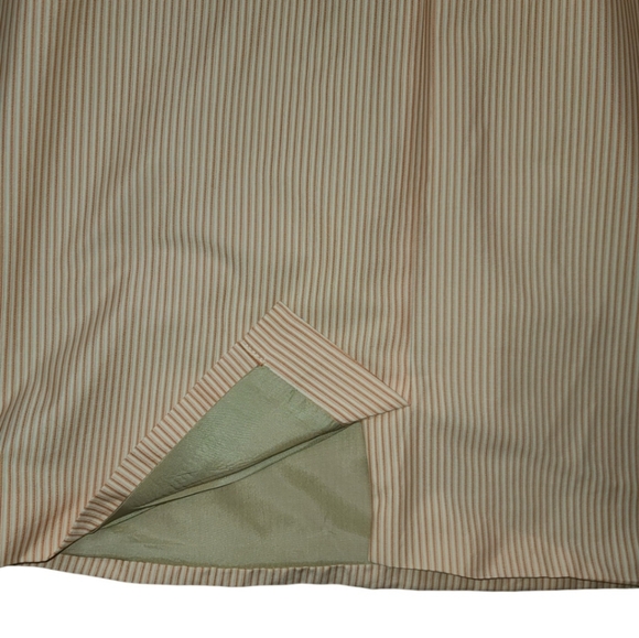 Kay Unger Dress. Size 6  Orange and Ivory. Small Stripe Detailing. - Picture 9 of 9